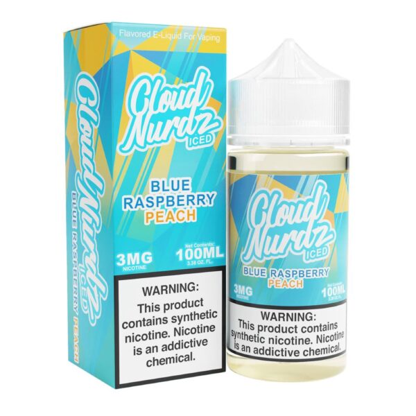Cloud Nurdz TFN ICED – Blue Raspberry Peach 100mL