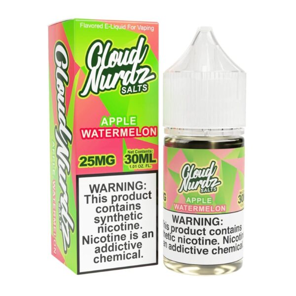 Cloud Nurdz TFN Salts – Apple Watermelon 30mL