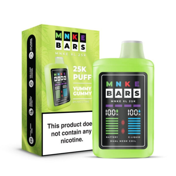 MNKE Bars MNKE XL 25,000 Puff Zero Nicotine Disposable - Image 4