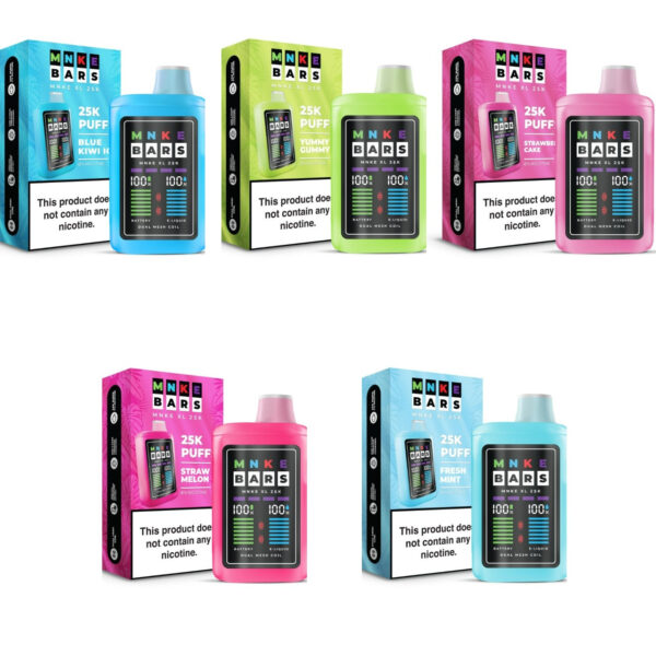 MNKE Bars MNKE XL 25,000 Puff Zero Nicotine Disposable
