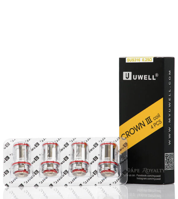 Uwell Crown 3 III Tank Coil Heads 4 Pack